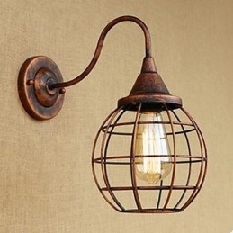 Iron Art Retro Rustfarget Arbeidsrom/Nattbordslampe Til Stue