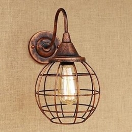 Iron Art Retro Rustfarget Arbeidsrom/Nattbordslampe Til Stue