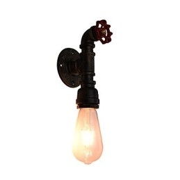 Vegglampe Vegglampe Veggjernsvegglampe Dum Black Lightsaber-Lampe På Veggen