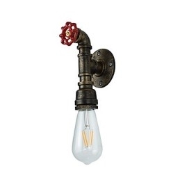 Vegglampe Vegglampe Veggjernsvegglampe Dum Black Lightsaber-Lampe På Veggen