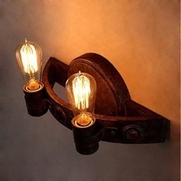 Loft-Stil Vintage Industriell Kreativ Personlighet Metall Vegglampe For Kaffestue Bar Foaje Dekorer Veggbelysning
