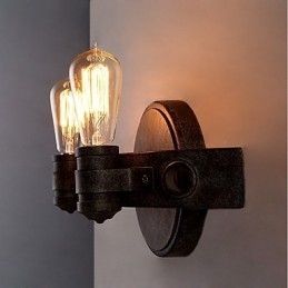 Loft-Stil Vintage Industriell Kreativ Personlighet Metall Vegglampe For Kaffestue Bar Foaje Dekorer Veggbelysning