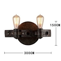Loft-Stil Vintage Industriell Kreativ Personlighet Metall Vegglampe For Kaffestue Bar Foaje Dekorer Veggbelysning