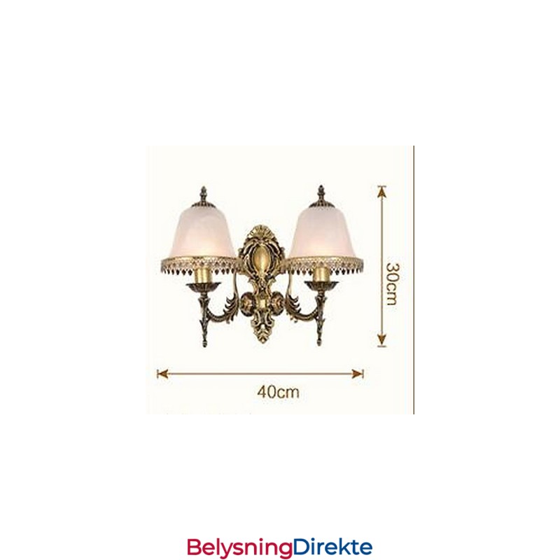 Vintage Galvanisert Downlight Vegglampe