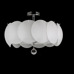 Moderne Pendellampe Med 3 Lys I Glass, Familie