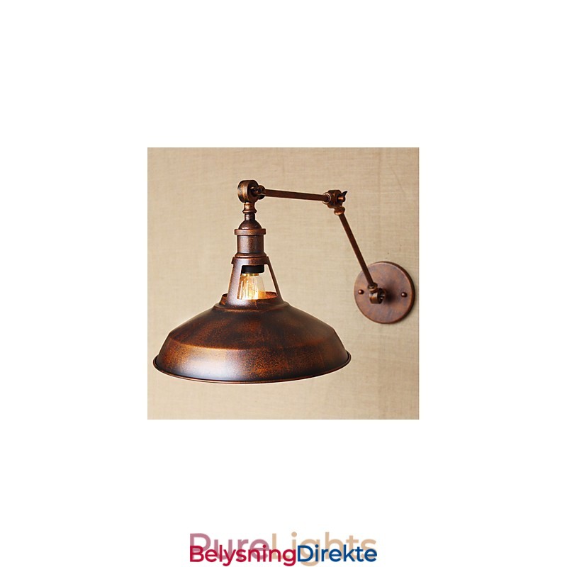 Lang Arm Halvrusten Industriell Retro Nostalgisk Uttrekkbar Sammenleggbar Vegglampe Vegglampe