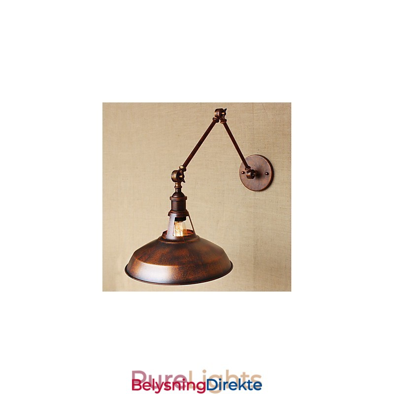 Lang Arm Halvrusten Industriell Retro Nostalgisk Uttrekkbar Sammenleggbar Vegglampe Vegglampe