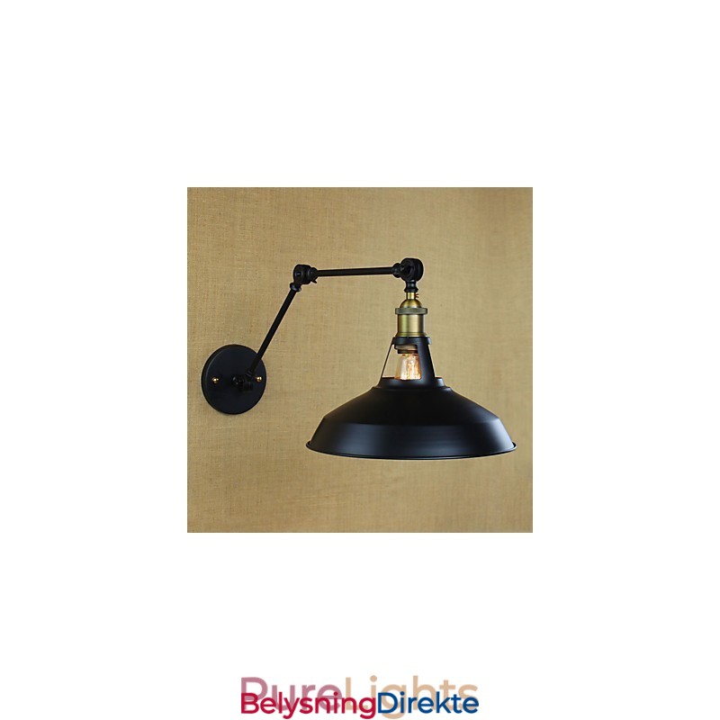 Lang Arm Halvrusten Industriell Retro Nostalgisk Uttrekkbar Sammenleggbar Vegglampe Vegglampe
