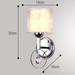 Krystall Moderne Samtids Galvanisert Opplyst Vegglampe Vegglampe