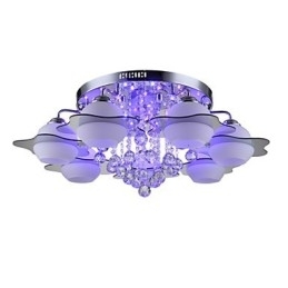 Fjernstyrt 7 Lys Med Blårød Moderne Taklampe For Innfelling