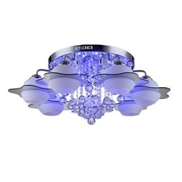 Fjernstyrt 7 Lys Med Blårød Moderne Taklampe For Innfelling