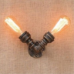 Nostalgi Enkel Vannrør Dekorativ Liten Vegglampe Vegglampe