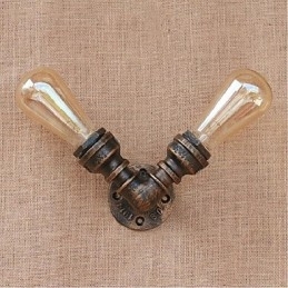Nostalgi Enkel Vannrør Dekorativ Liten Vegglampe Vegglampe