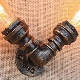 Nostalgi Enkel Vannrør Dekorativ Liten Vegglampe Vegglampe