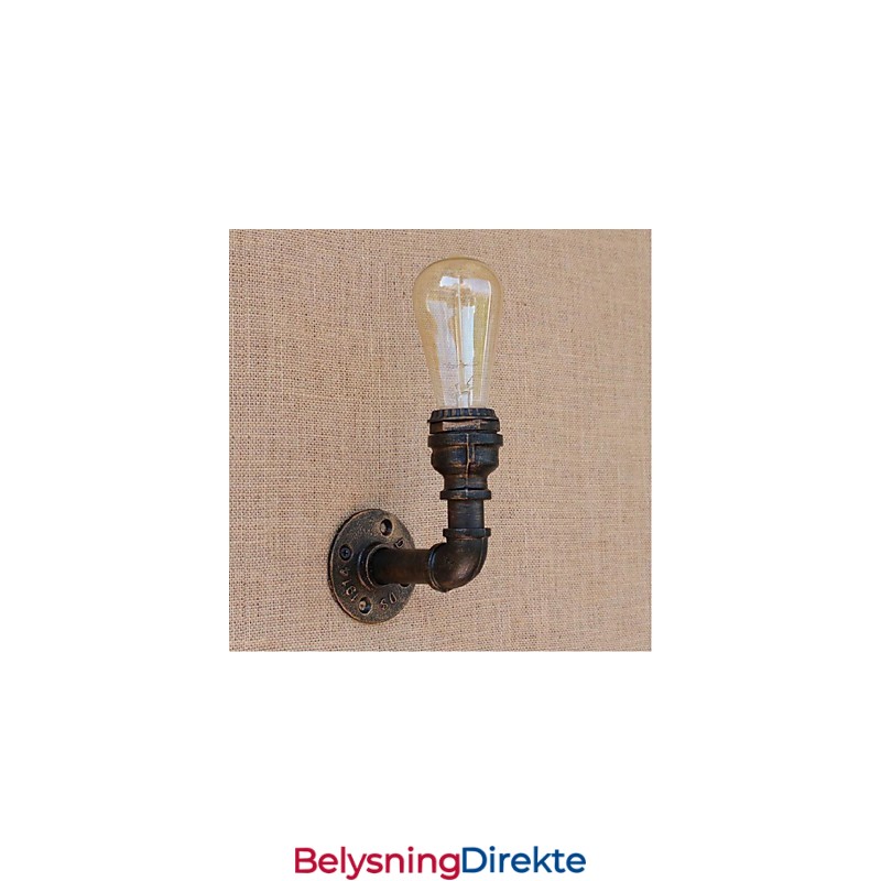 Nostalgi Enkel Vannrør Dekorativ Liten Vegglampe Vegglampe