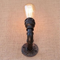Nostalgi Enkel Vannrør Dekorativ Liten Vegglampe Vegglampe