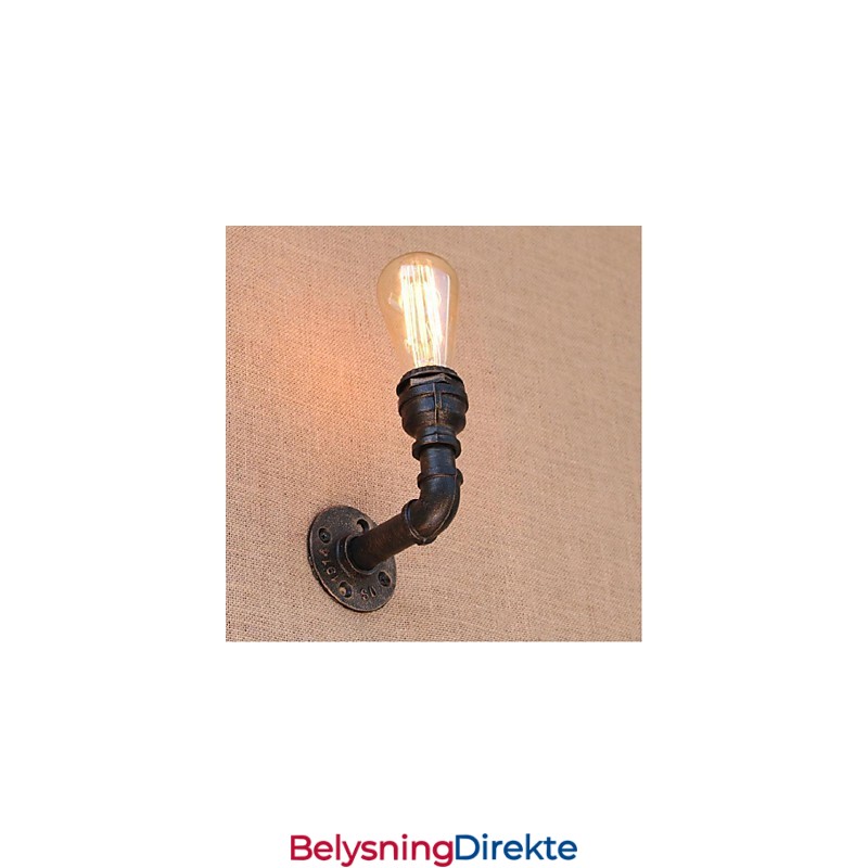 Nostalgi Enkel Vannrør Dekorativ Liten Vegglampe Vegglampe