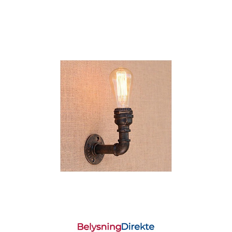 Nostalgi Enkel Vannrør Dekorativ Liten Vegglampe Vegglampe