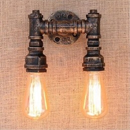 Nostalgi Enkel Vannrør Dekorativ Liten Vegglampe Vegglampe