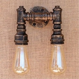 Nostalgi Enkel Vannrør Dekorativ Liten Vegglampe Vegglampe