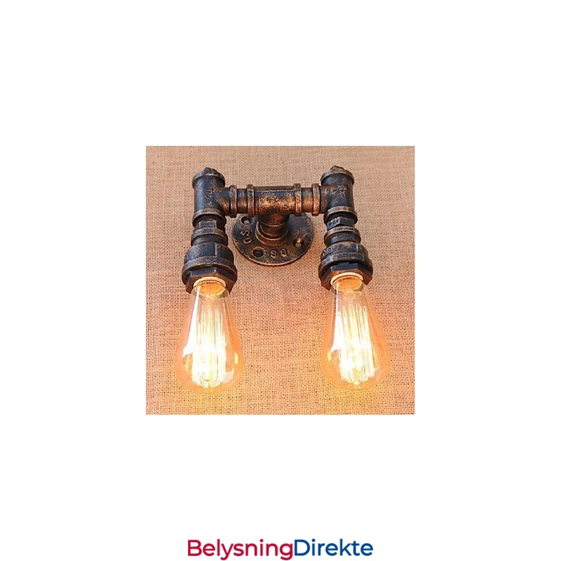 Nostalgi Enkel Vannrør Dekorativ Liten Vegglampe Vegglampe