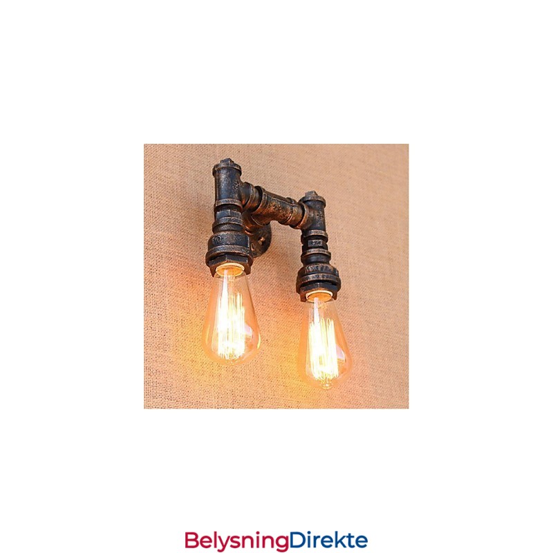 Nostalgi Enkel Vannrør Dekorativ Liten Vegglampe Vegglampe
