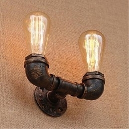 Nostalgi Enkel Vannrør Dekorativ Liten Vegglampe Vegglampe