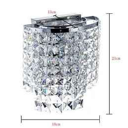 Moderne, Samtidskunstnerisk Galvanisert Funksjon For Krystall Downlight Vegglampe Vegglampe