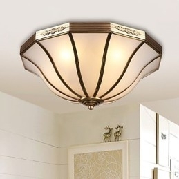 Moderne, Samtidskunst Dekorativ Design Taklampe I Kobberfamilie