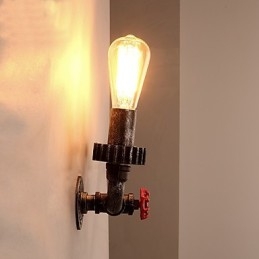 2 Hoder Vintage Industrielle Metallvegglamper Restaurant Kafé Bar Dekorasjonsbelysning