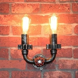 2 Hoder Vintage Industrielle Metallvegglamper Restaurant Kafé Bar Dekorasjonsbelysning