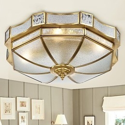 Moderne, Samtidskunst Dekorativ Design Taklampe I Kobberfamilie