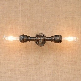 Rustikk Hyttemaling For Omgivelseslys Vegglampe Med Vegglampe