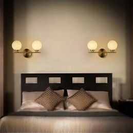 Vegglampe Moderne Samtids Bronse Funksjon For Mini-Stil Uplight Vegglampe Vegglampe