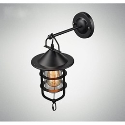 Europeisk Stil Vegglampe Balkonggang Utendørs Lampe Retro Industriell Vind Bar Gårdsplass Trapper Soverom Vegg