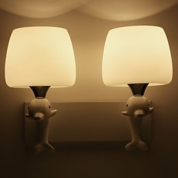 Moderne Samtidsmaleri Funksjon For Øyebeskyttelse Omgivelseslys Vegglampe Vegglampe