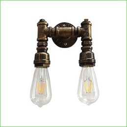 Rustikk Hytte Tradisjonell Klassisk Antikk Messingfunksjon For Omgivelseslys Vegglampe Vegglampe