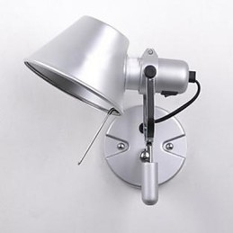 Moderne Samtids Sølvfunksjon For Øyebeskyttelse Omgivelseslys Vegglampe Vegglampe