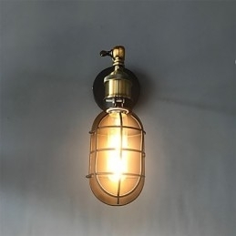 Vintage Svart Metall Loftsvegglampe Stue Spisestue Gang Kafé Barer Bar Vegglampe