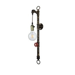 Vegglampe Vegglampe Veggjernsvegglampe Dum Black Lightsaber-Lampe På Veggen