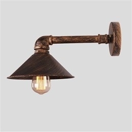 Vannrør Vegglamper Retro Industriell Stil Kreativ Landlig Metall Restaurant Kafé Barer Barbord Vegglamper