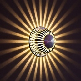 Moderne Lys Aluminiums Innfelt Vegglampe Dekorerer Vegglamper