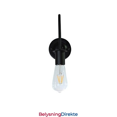 Vegglampetter Veggjern Vegglampe Dum Black Lightsaber-Lampe På Veggen