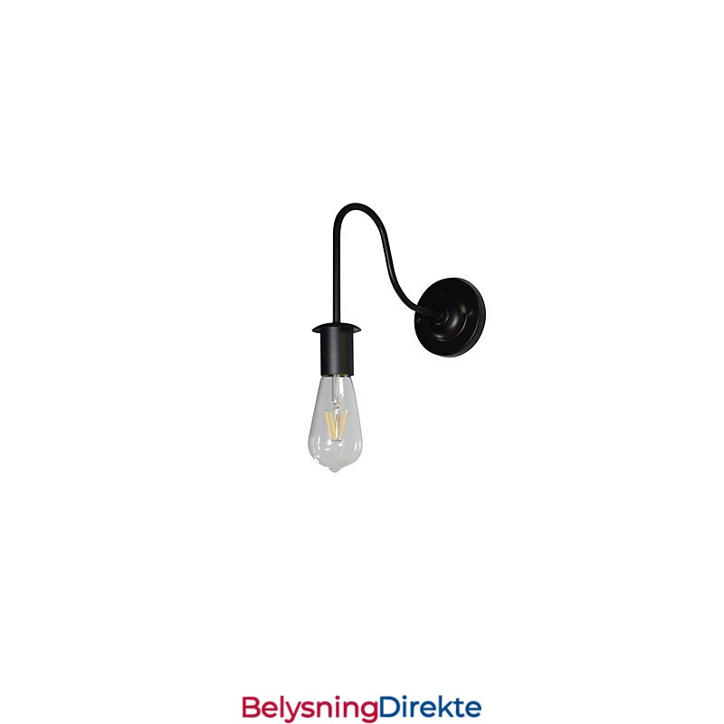 Vegglampetter Veggjern Vegglampe Dum Black Lightsaber-Lampe På Veggen