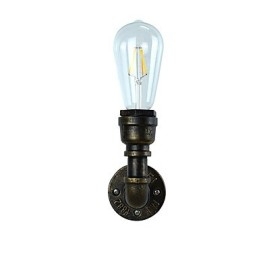 Rustikk Hytte Tradisjonell Klassisk Antikk Messing Vegglampe Vegglampe