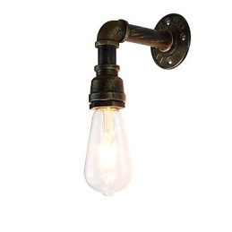 Rustikk Hytte Tradisjonell Klassisk Antikk Messing Vegglampe Vegglampe