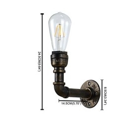 Rustikk Hytte Tradisjonell Klassisk Antikk Messing Vegglampe Vegglampe