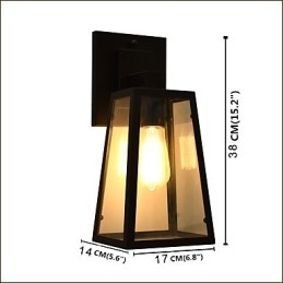 Vegglampe Vegglampe Veggjernsvegglampe Dum Black Lightsaber-Lampe På Veggen