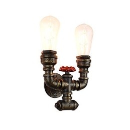 Rustikk Hytte Tradisjonell Klassisk Antikk Messing Vegglampe Vegglampe