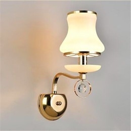 Moderne Og Moderne Galvanisert Funksjon For Krystall Mini-Stil Øyebeskyttelse Omgivelseslys Vegglamper